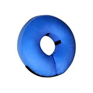 Inflatable able Dog Cone Collar-Soft Protective Medium (Neck:8"-12"), Blue